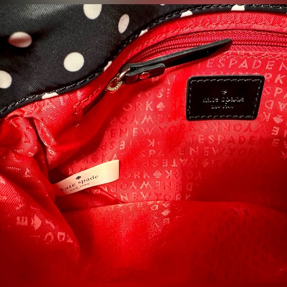 Kate Spade ♠️ black&white polka dot crossbody bag, Very Good Preowned Condition - Picture 3 of 10